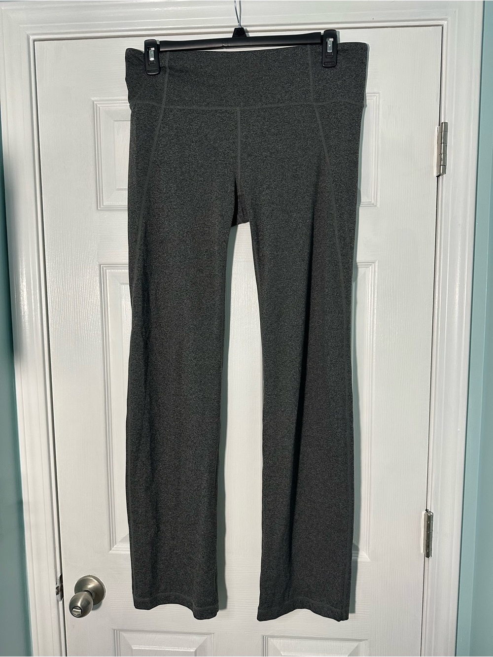Athleta Girls Charcoal Gray Flare Leg Leggings